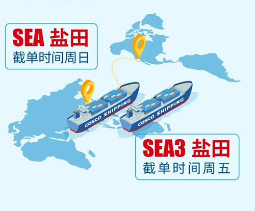 中遠海運美西快線SEA3航線